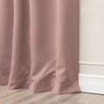 thumbnail image 2 of Quality Home Thermal Insulated Blackout Curtains - Stainless Steel Nickel Grommet Top - Mauve - 52"W x 63"L - (Set of 2 Panels), 2 of 4
