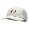 thumbnail image 2 of Moose Antlers Embroidered Washed Trucker Cap - Beige Grey OSFM, 2 of 5