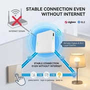 Toyanc Multi-Mode Smart Gateway, Wireless Zigbee 3.0 and Bluetooth Mesh Hub for Internet Home Automation, Compatible with Alexa and Google