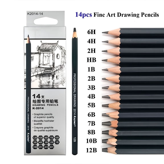 CCOCC Drawing,Graphite Professional Sketch Pencils Set