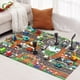 thumbnail image 2 of Alfombra de juegos para bebé, tapete de mapa de ruta de tráfico de ciudad, estacionamiento de coche de Ciudad, mapa de ruta, señales de tráfico, alfombra de juego de escalada para bebé, 2 of 4