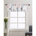 thumbnail image 3 of Curtain Valance for WindowsSummer Ocean Coral Jellyfish Starfish Kitchen Valances Rod Pocket Short Curtains,Underwater Sealife on White Window Treatment Panel for Living Room Bathroom Bedroom, 3 of 8