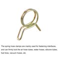 thumbnail image 4 of Unique Bargains Double Wire Spring Hose Clamp, 65Mn Steel 9mm Fuel Line Silicone Tube Spring Clips, Color Zinc Plated, 10 Pack, 4 of 5