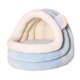 thumbnail image 1 of Bonita cama para gatos con base antideslizante, lavable, cómoda y cálida tienda de campaña para mascotas, cueva para perros y gatos Azul, 1 of 7