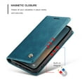 thumbnail image 5 of CaseMe Leather for iPhone 12 Case, Flip Wallet Leather Case with Card Holder Magnetic Closure Shockproof Kickstand Protective Phone Cases Cover for iPhone 12,Blue,For iPhone 12, 5 of 12