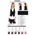 thumbnail image 5 of Women's Dressy Casual Versatile Racerback Vest Tuxedo Suit Waistcoat Navy L, 5 of 5