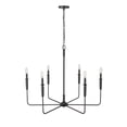 thumbnail image 6 of 29406-MB Millennium Lighting Savanne - 6 Light Chandelier-30.3 Inch Tall and 38 Inch Wide-Matte Black Finish, 6 of 7