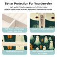 thumbnail image 3 of Halloween Ghost Travel Portable Square Jewelry Stand Organizer Storage Box for Rings, Earrings, Necklaces, Bracelets - Suitable for Girls and Women, 3 of 6