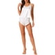 thumbnail image 1 of Pijamas de satén para mujer INSPIRE CHIC, camisón sin mangas, ropa de dormir con pantalones cortos, conjunto de lounge de seda XL blanco, 1 of 6