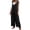 Black, variant on Kureaily Women Summer Wide Leg Jumpsuit Sleeveless V Neck Casual Loose Jumpsuit Comfy Baggy Tank Romper With Pockets Women Stretchy Trousers