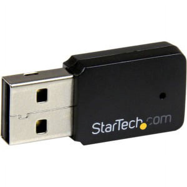 StarTech.com USB 2.0 AC600 Mini Dual Band Wireless-AC Network Adapter - 1T1R 802.11ac WiFi Adapter - 2.4GHz / 5GHz USB Wireless (USB433WACDB), Black - image 4 of 5