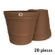 thumbnail image 1 of Kit 20 Macetas redondas de plástico La Ardilla para exterior e Interior (Ladrillo), 1 of 4