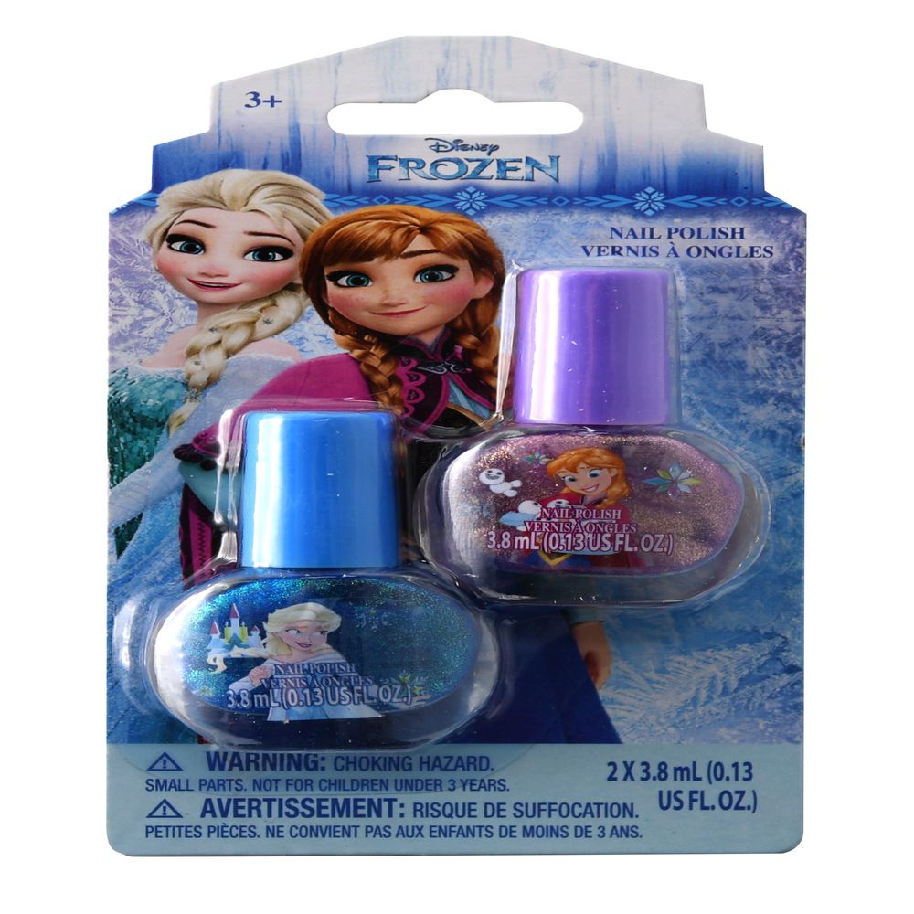 Disney Frozen 2 pack of Nail Polish Elsa Anna Blue & Purple Party Favor