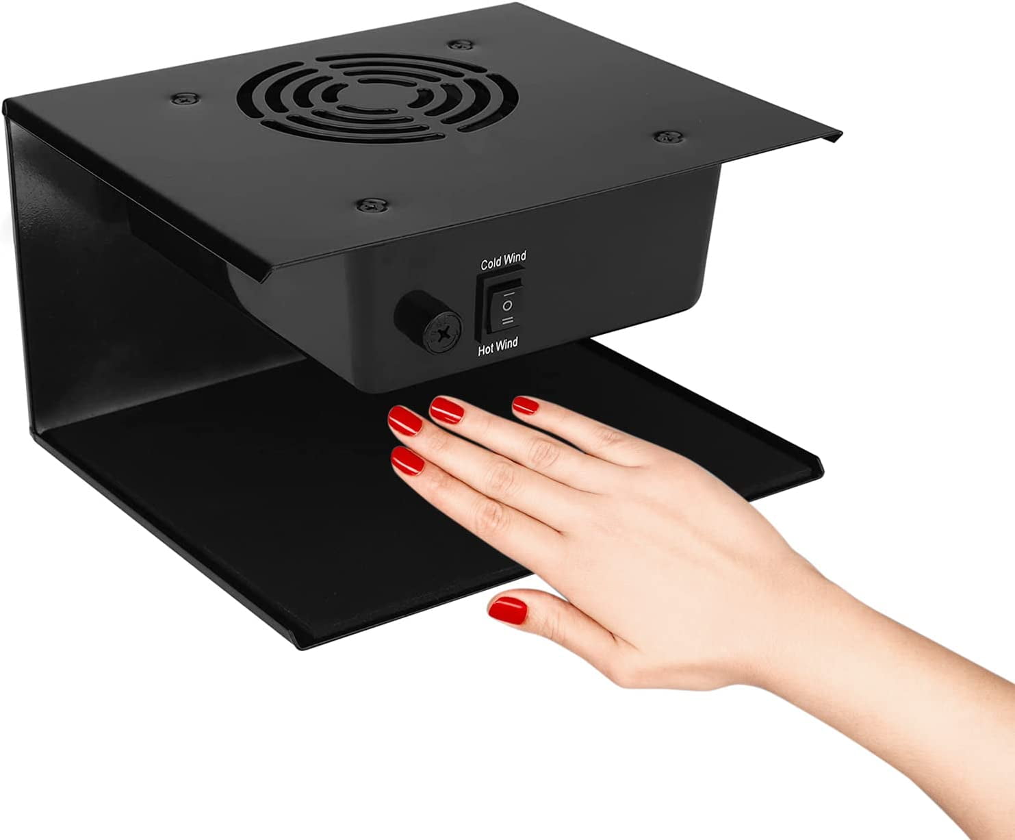 Nail Dryer for Regular Polish, 300W Nail Fan Dryer Blower with Hot and