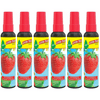 Little Trees Air Freshener Spray Premium Fragrance Strawberry 3.5 oz. Bottles, 6 Pack Boxed