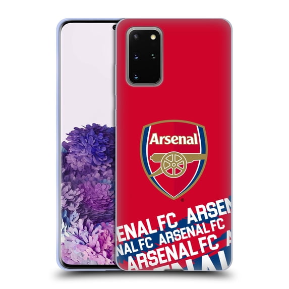 Head Case Designs Officially Licensed Arsenal FC Crest and Gunners Logo Impact Soft Gel Case Compatible with Samsung Galaxy S20+ / S20+ 5G