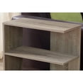 thumbnail image 3 of Accent Table, Side, End, Narrow, Small, 3 Tier, Living Room, Bedroom, Laminate, Brown, Contemporary, Modern, 3 of 9
