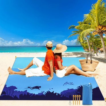 Allnice 79" X 83" Waterproof Sandproof Beach Blanket
