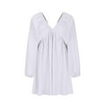 thumbnail image 2 of LYXSSBYX Womens Dresses Short Sleeve Women V-neck Knee Length Long Sleeved Dress Sexy Retro Loose Fitting Dress, 2 of 5