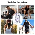 thumbnail image 5 of Uemuo Lavender Flowers Pattern Men's Sleeveless T-Shirt,Muscle Athletic Tank Top, Moisture-wicking Quick-dry Breathable Classic Tee Top for Gym Run Outdoor Sports-Large, 5 of 8