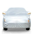 thumbnail image 1 of Audew 6 Layers Waterproof Full Car Cover with Zipper, UV Snow Rain Wind Dust All Weather Outdoor Protection for Hatchback, Universal Fit Up to 171 Inches, 1 of 6