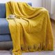 thumbnail image 1 of Nordic Tassel Knitted Blanket Solid Fringe Blanket For Bed Travel Sofa Shawl Throw Blanket Large Size Air Conditioner Blanket127X180cm Gao Jinjia LED, 1 of 2