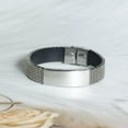 thumbnail image 2 of Personal Trainer Engraved Stainless Steel Bracelet | Future Confidence Training Gift for Him or Her | Inspirational Graduation or Birthday Present, 2 of 3