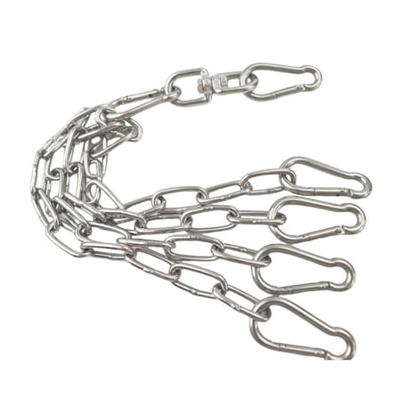 JZROCKER 360 Rotation Heavy Bag Connecting Hook Chain Punches Bag Hanger With 4 Snapping Hook for Hammock, Gym Swing Enduring