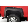 thumbnail image 3 of Bushwacker by RealTruck Pocket/Rivet Style Color-Matched Front & Rear Fender Flares | 4-Piece Set, Black, Smooth Finish | 40959-34 | Compatible with 2016-2018 Chevrolet Silverado 1500 w/ 5.8' Bed, 3 of 5