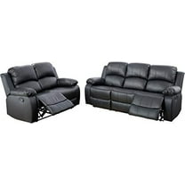 Alten 2 Pieces Faux Leather Reclining Configurable Living Room Set