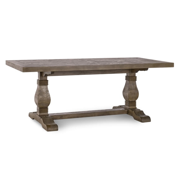 Caleb 78" Dining Table Distressed Brown