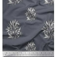 thumbnail image 1 of Soimoi Silk Fabric Leaves & Floral Block Decor Fabric Printed Yard 42 Inch Wide, 1 of 3
