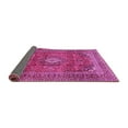 thumbnail image 2 of Ahgly Company Indoor Square Medallion Pink Traditional Area Rugs, 5' Square, 2 of 4
