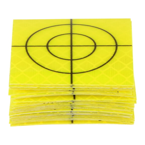Uxcell 30pcs Survey Reflector Sheets 40x40mm Self-adhesive Reflective Tape Survey Target Mark, Green