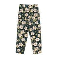 thumbnail image 5 of Balery Flowers print Women's Pajama Pants,Ultra Lightweight Pjs,Lounge Pant-Small, 5 of 9