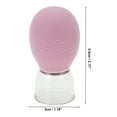 thumbnail image 2 of Unique Bargains 1 Pc Convenient Cupping Facial Tools for Beauty Parlor Pink Silicone Glass, 2 of 6