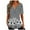 Dark Blue, variant on Teissuly Women's Fashion V-neck Print Casual Loose Short Sleeve Top Short Sleeve V-neck Top/Shirt