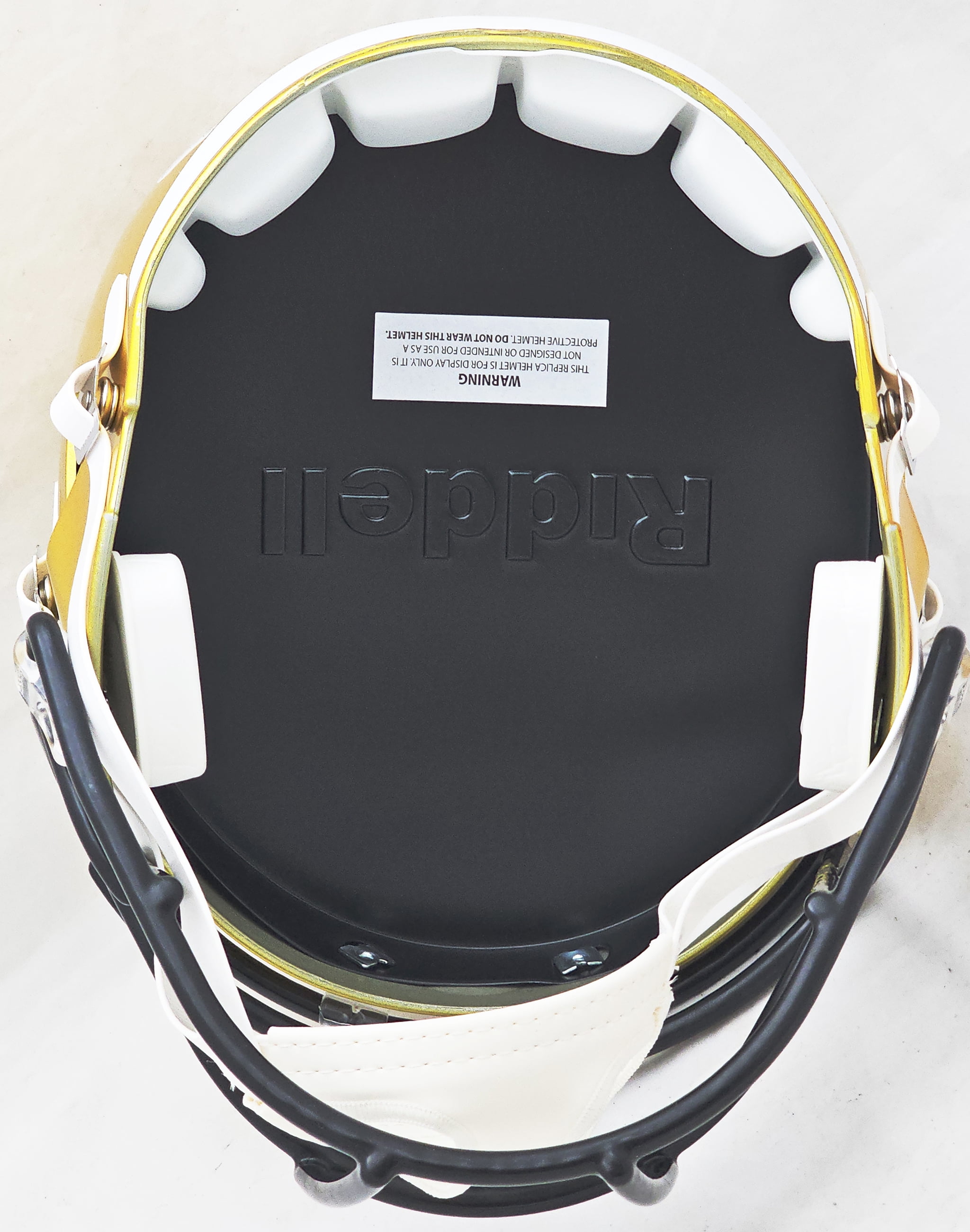 Pittsburgh Steelers Unsigned Flash Gold Full Size Replica Speed Helmet 220691