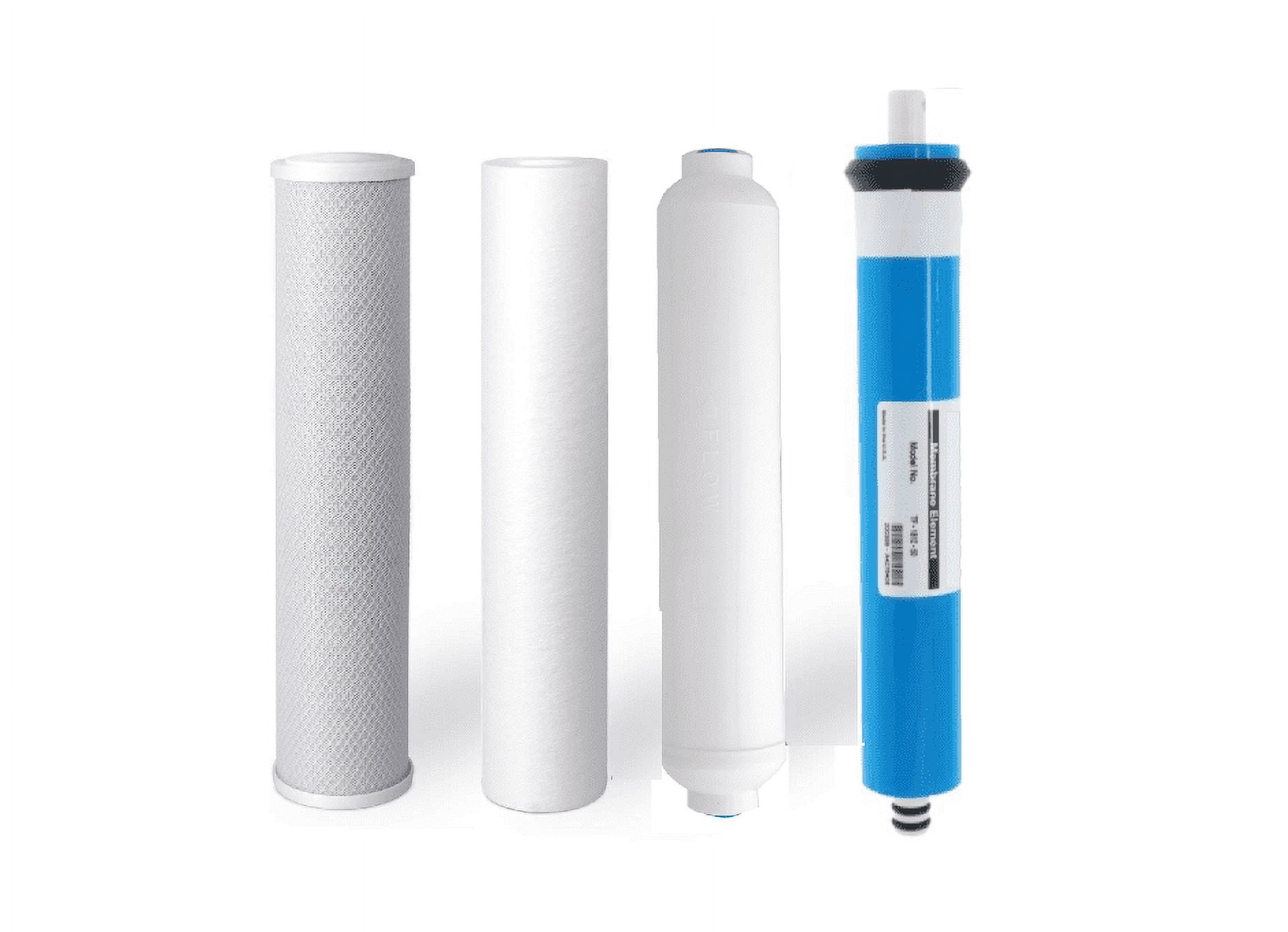4 Stage: Complete Home Under-Sink Reverse Osmosis Drinking Water Filtration System 100 GPD