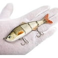 thumbnail image 4 of Thomify Hard Multi-Jointed Fishing Lure Swimbait Topwater Crankbait for Bass Trout Musky Pike 4.7’’/0.67 oz, 4 of 5