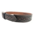 thumbnail image 2 of HOOey Men's Mahongany Wide Taper Diamond Embossed Western Belt 1787BE9, 2 of 5