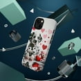 thumbnail image 3 of DistinctInk MagSafe Tough Case for Apple iPhone 14 Plus (6.7" Screen) - Valentine's Day Dalmatian Puppy - Shockproof Protection, 3 of 6