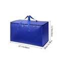thumbnail image 3 of Fesfesfes Large Capacity Foldable Storage Totess with Secure Zippers,Portable Moving Bags for Household, Clothes, Quilt, Car Travel Organizer Blue, 3 of 5