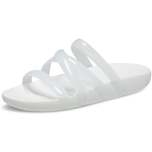 Crocs Women's Splash Strappy Sandals, White, 8