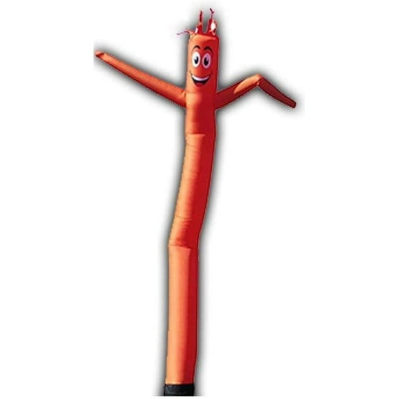 Inflatable Tube Man Guy 6ft - Solid Light Orange Color - Body only, Without air Blower