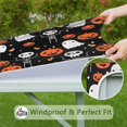 thumbnail image 6 of Halloween Pumpkin Skull Pattern Square Fitted Tablecloth with Elastic Edge,Square Table Cover,Washable Elastic Table Cover for Home Kitchen Party Decor 36"x36", 6 of 6