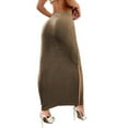 thumbnail image 5 of PUMISAS High Waisted Long Skirts For Women Soft High Elastic Waist Solid Color Wrap Hip Skirts Casual Loose Skirts, 5 of 7