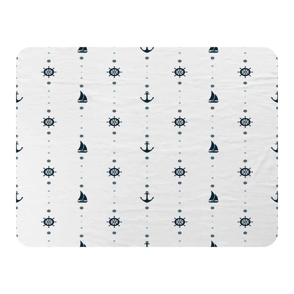 Anchor, Wheel, Sailboat (Blanket)