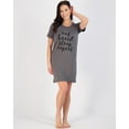 thumbnail image 4 of 3 Pack: Women's Printed Nightshirt Short Sleeve Ultra-Soft Nightgown Sleep Dress (Available In Plus Size), 4 of 5