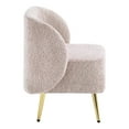 thumbnail image 6 of Abrina Vanity Chair in Dusty Rose Fabric with Gold Legs, 6 of 9